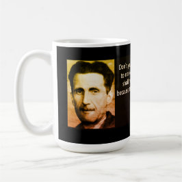 NEWSPEAK & THE THOUGHT POLICE (ORWELL)2 KAFFEE TAS KAFFEETASSE