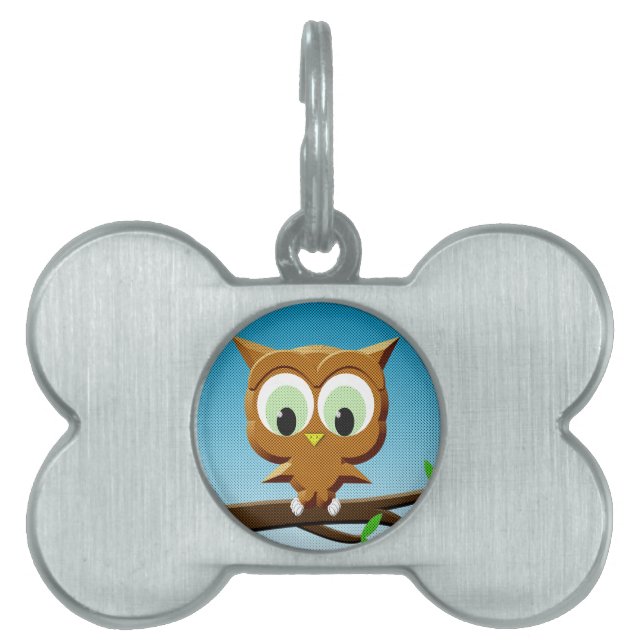 Newsprint Cartoon Owl Tiermarke (Vorderseite)