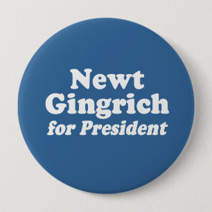 NEWT GINGRICH FÜR PRÄSIDENT 2 BUTTON