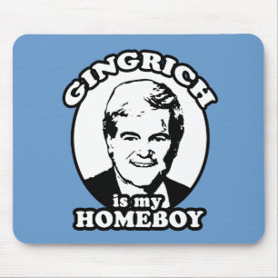 Newt Gingrich ist mein Homeboy Mousepad