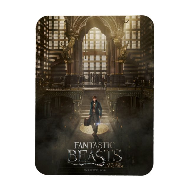 NEWT SCAMANDER™ am Hauptsitz von MACUSA™ Magnet (Vertikal)