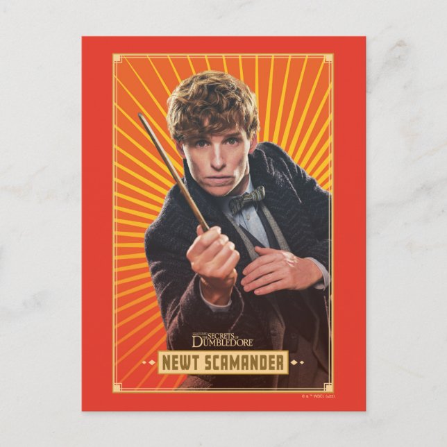 Newt Scamander Character Graphic Postkarte (Vorderseite)