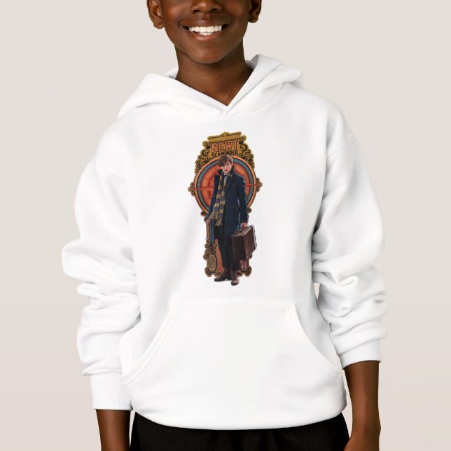NEWT SCAMANDER™ Stehend Art Nouveau Panel Hoodie (Vorderseite)