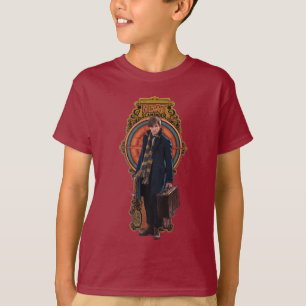 NEWT SCAMANDER™ Stehend Art Nouveau Panel T-Shirt