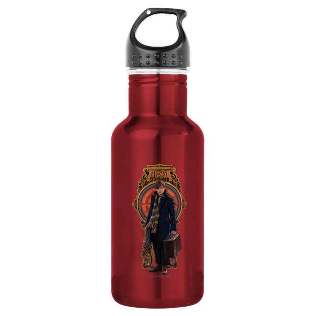 NEWT SCAMANDER™ Stehend Art Nouveau Panel Trinkflasche (Vorderseite)