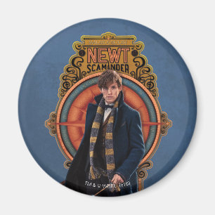 NEWT SCAMANDER™ Walking Art Nouveau Panel Magnet