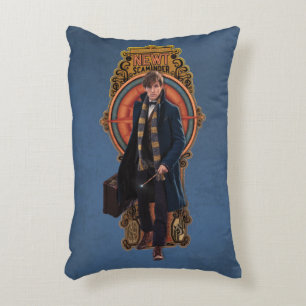 NEWT SCAMANDER™ Walking Art Nouveau Panel Zierkissen