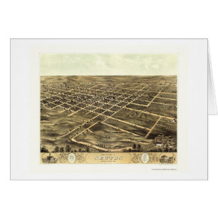 Newton, carte panoramique d'IA - 1868