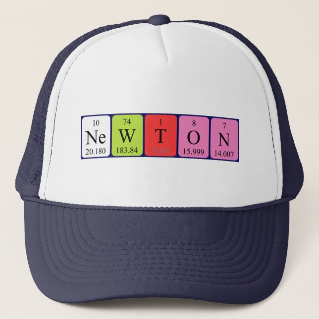 Newton Periodenname, der Truckerkappe (Vorderseite)