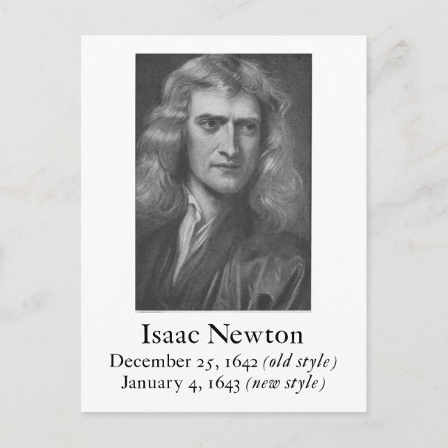 Newton Postcard Postkarte (Vorderseite)