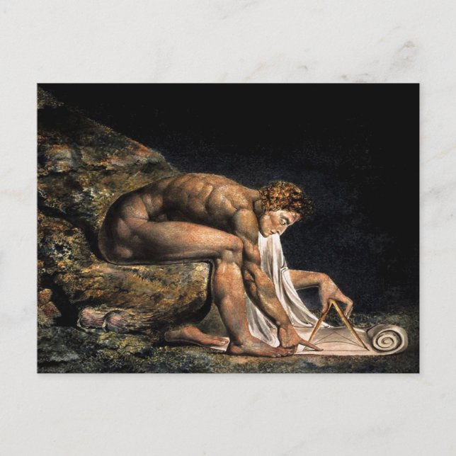 Newton William Blake Masonic Painting Postkarte (Vorderseite)