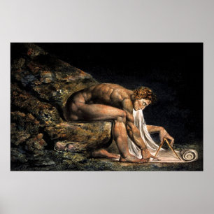 Newton William Blake Masonic Peinture Poster Impri