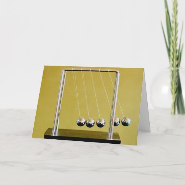 Newton's Cradle Karte (Vorderseite)