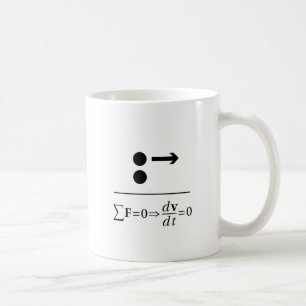 Newtons erstes Gesetz Kaffeetasse