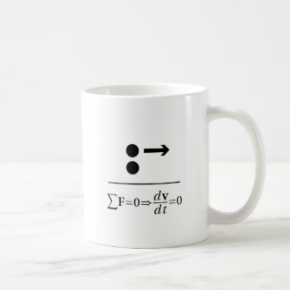 Newtons erstes Gesetz Kaffeetasse