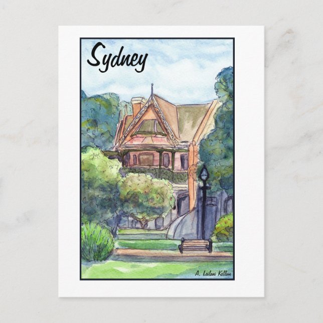 Newtown House Sydney Postkarte (Vorderseite)