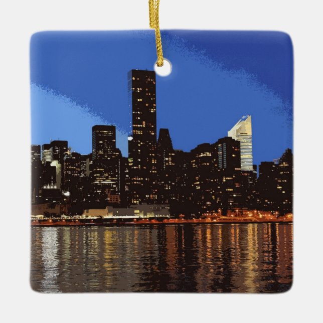 NewYork01Q-7874px Keramikornament (Vorderseite)