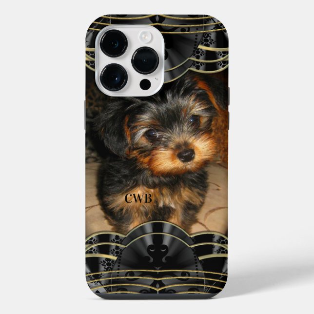 NEWYORKie Monogram-Programm iPhone 14 Pro Max Hülle (Rückseite)
