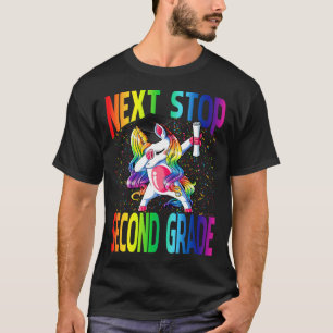 Next Stop Second Grade Graduation Unicorn T-Shirt