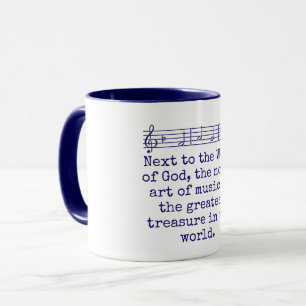 Next To The Word Of God - Music Quote Tasse