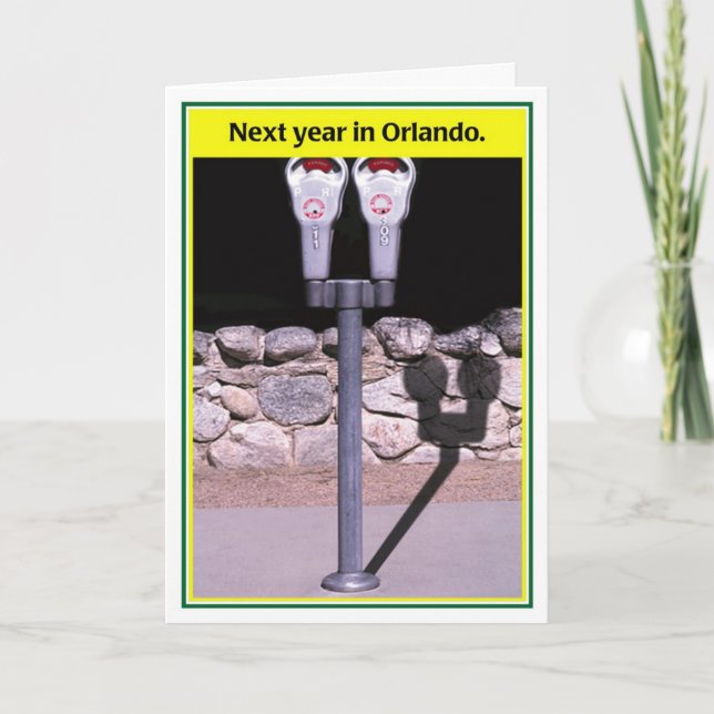 Next Year in Orlando Funny Passover Card Karte (Vorderseite)