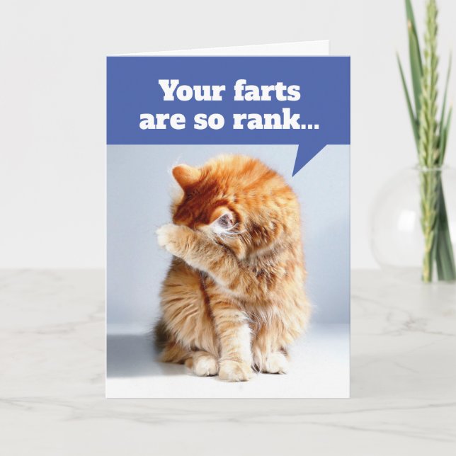 Nez De Chat Dû À La Carte D'Anniversaire Des Pieds (Devant)
