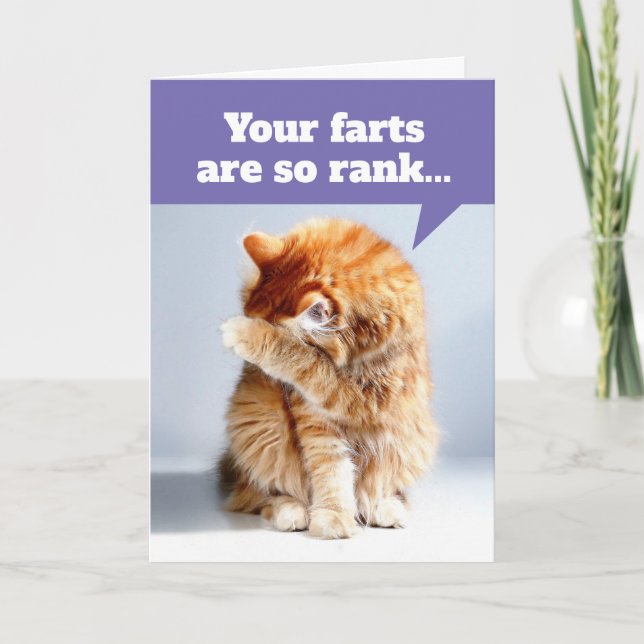 Nez De Chat Dû À La Carte D'Anniversaire Des Pieds (Devant)