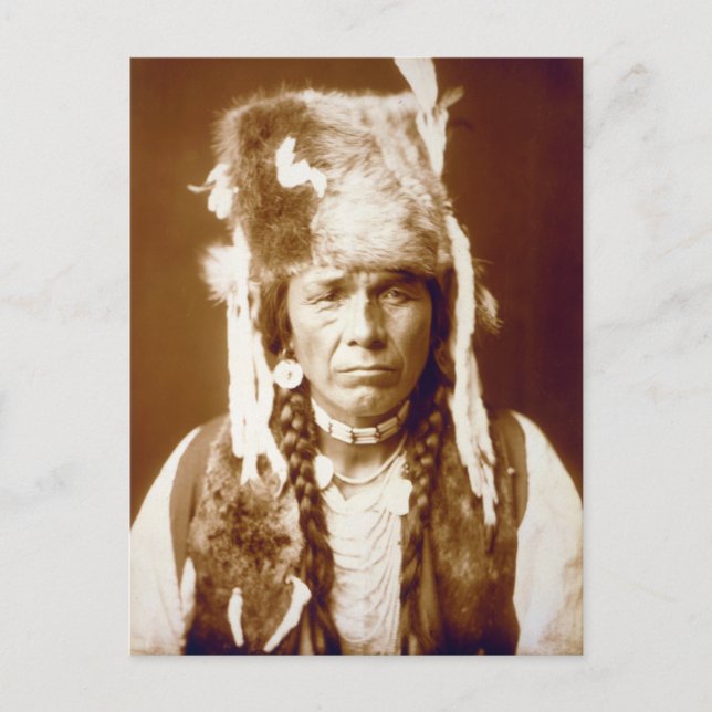 Nez Percé mit Furcap Postkarte (Vorderseite)
