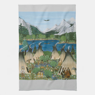 Nez Perce ~ Wallowa Lake Geschirrtuch