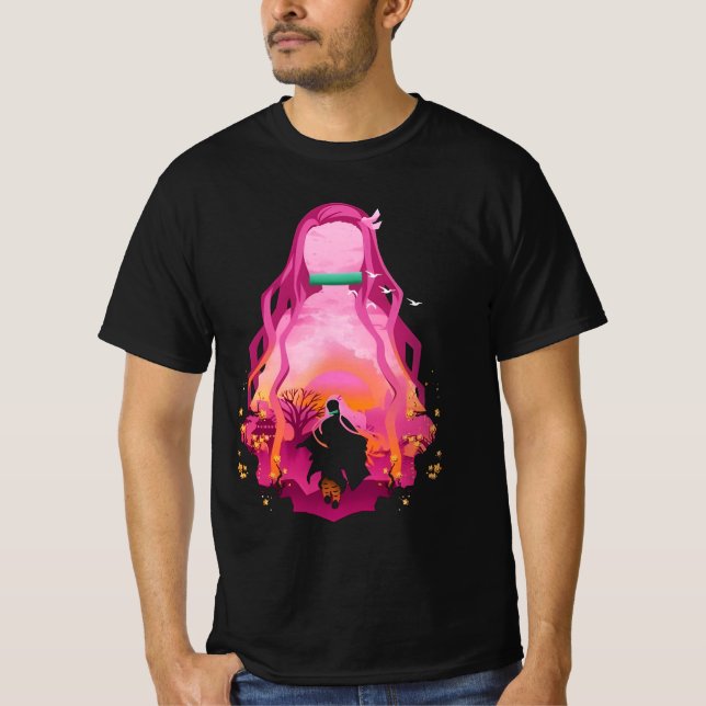 Nezuko-Kamado-lustiger Film T-Shirt (Vorderseite)