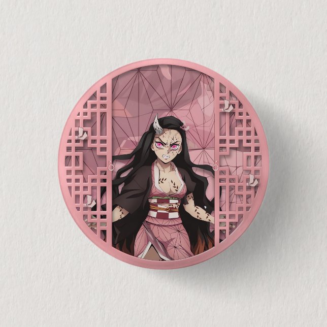 Nezuko Kamado Oni Button (Vorderseite)