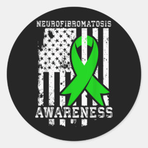 Nf1 Bewusstsein Neurofibromatose T Shirt Runder Aufkleber