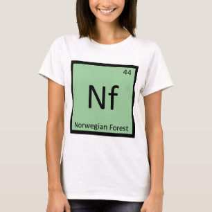 Nf - Symbol für die norwegische Forstkatzenchemie T-Shirt