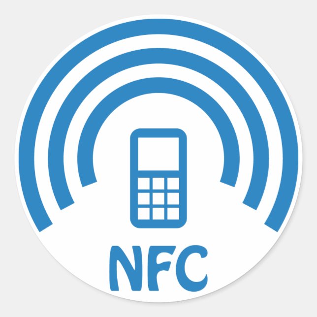 NFC-Logo Runder Aufkleber (Vorderseite)