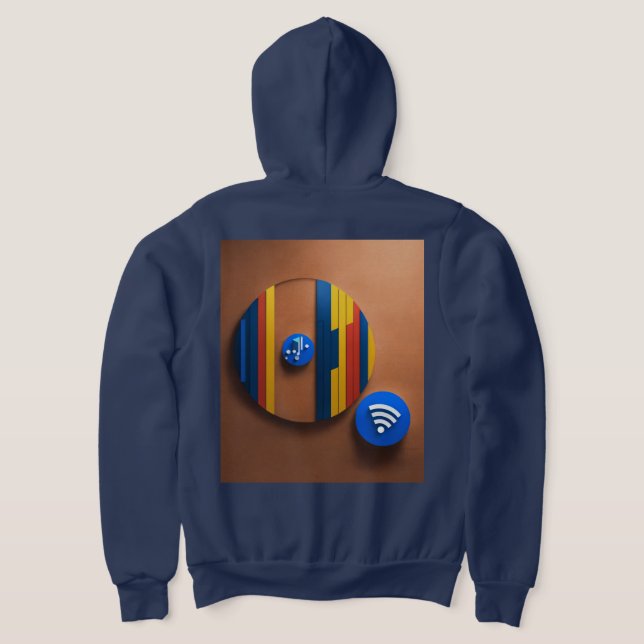NFC-Symbol (Audio) Hoodie (AblageHinten)