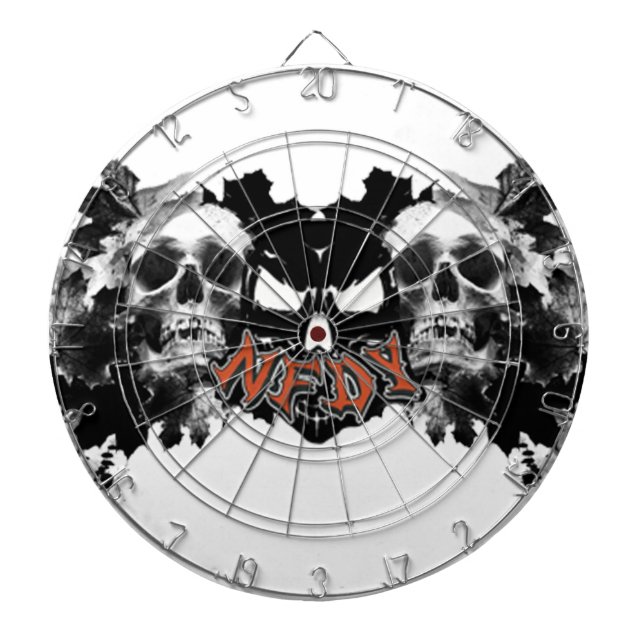 NFDY Tri Schädel Dartboard Dartscheibe (vorne)
