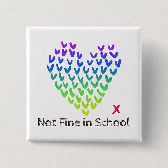 NFIS quadratisches Abzeichen Button (Vorderseite)