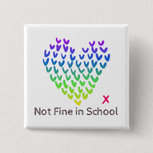 NFIS quadratisches Abzeichen Button