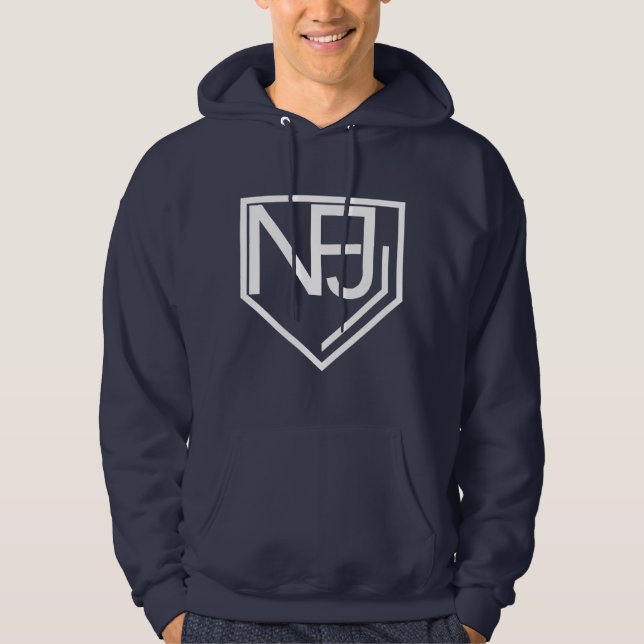 NFJ Hoodie (weißes Logo) (Vorderseite)