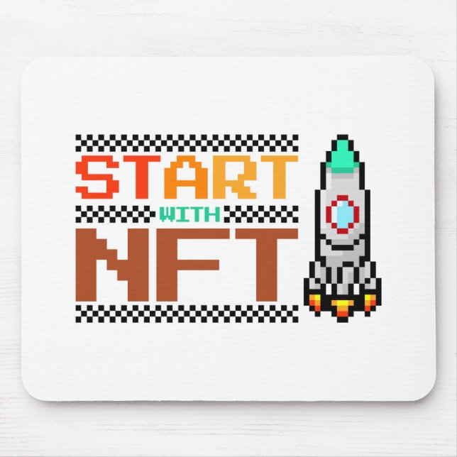 NFT Crypto art Bossica Mouse Pad Mousepad (Vorne)