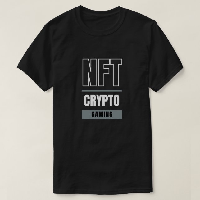 NFT Crypto Jeu T-Shirt Art numérique & Blockchain (Design devant)