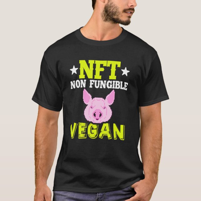 Nft Vegane Blockchain-Token-Crypto-Nft T-Shirt (Vorderseite)