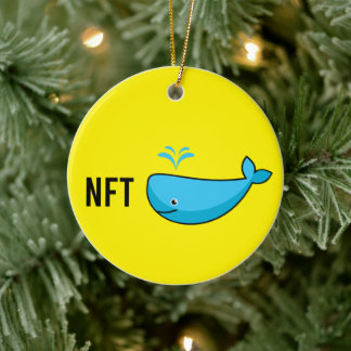 NFT Whale Art Funny Keramik Ornament