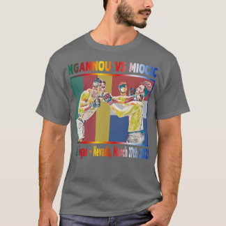 Ngannou Vs Miocic Flags Colors T-Shirt