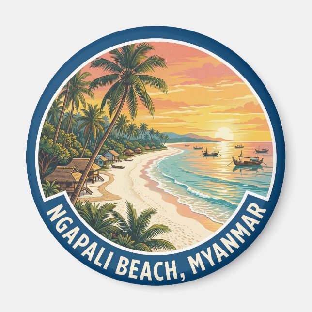 Ngapali Beach Myanmar Magnet (Vorne)