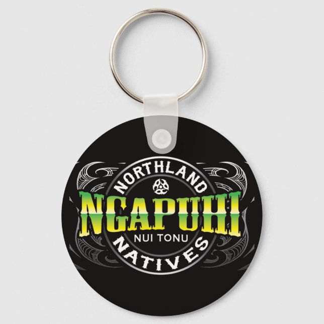 Ngapuhi Lifer Chrome Schlüsselanhänger (Vorderseite)
