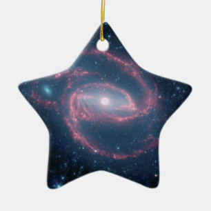 NGC 1097 Gekochte Galaxie der Nacht Keramikornament