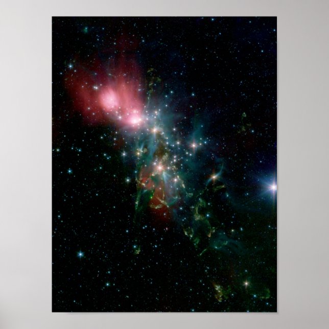 NGC 1333 Chaotische Geburt von Sternen Poster (Vorne)