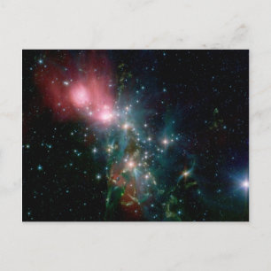 NGC 1333 Chaotische Geburt von Sternen Postkarte