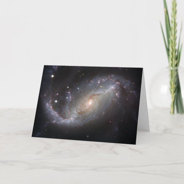 NGC 1672 abgehaltener Spiralarm Karte (Vorderseite)
